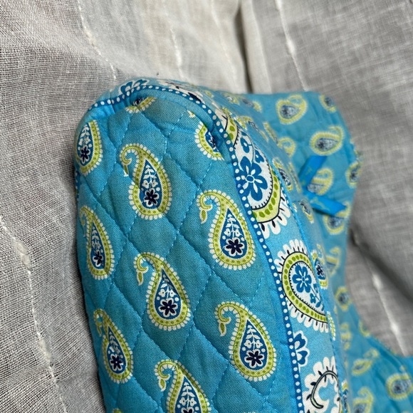 Vintage Vera Bradley Bermuda Blue Original Button Snap Tote Bag Designer 2005 - Picture 14 of 16